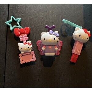 McDonald's Happy Meal Toy Hello Kitty Fairy Clip Lipstick 2019 & 2014 Lot Of 3